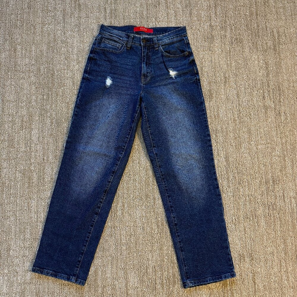 Guess Los Angeles Women's Relaxed Fit High Waisted Loose Stretch Jeans Size 27